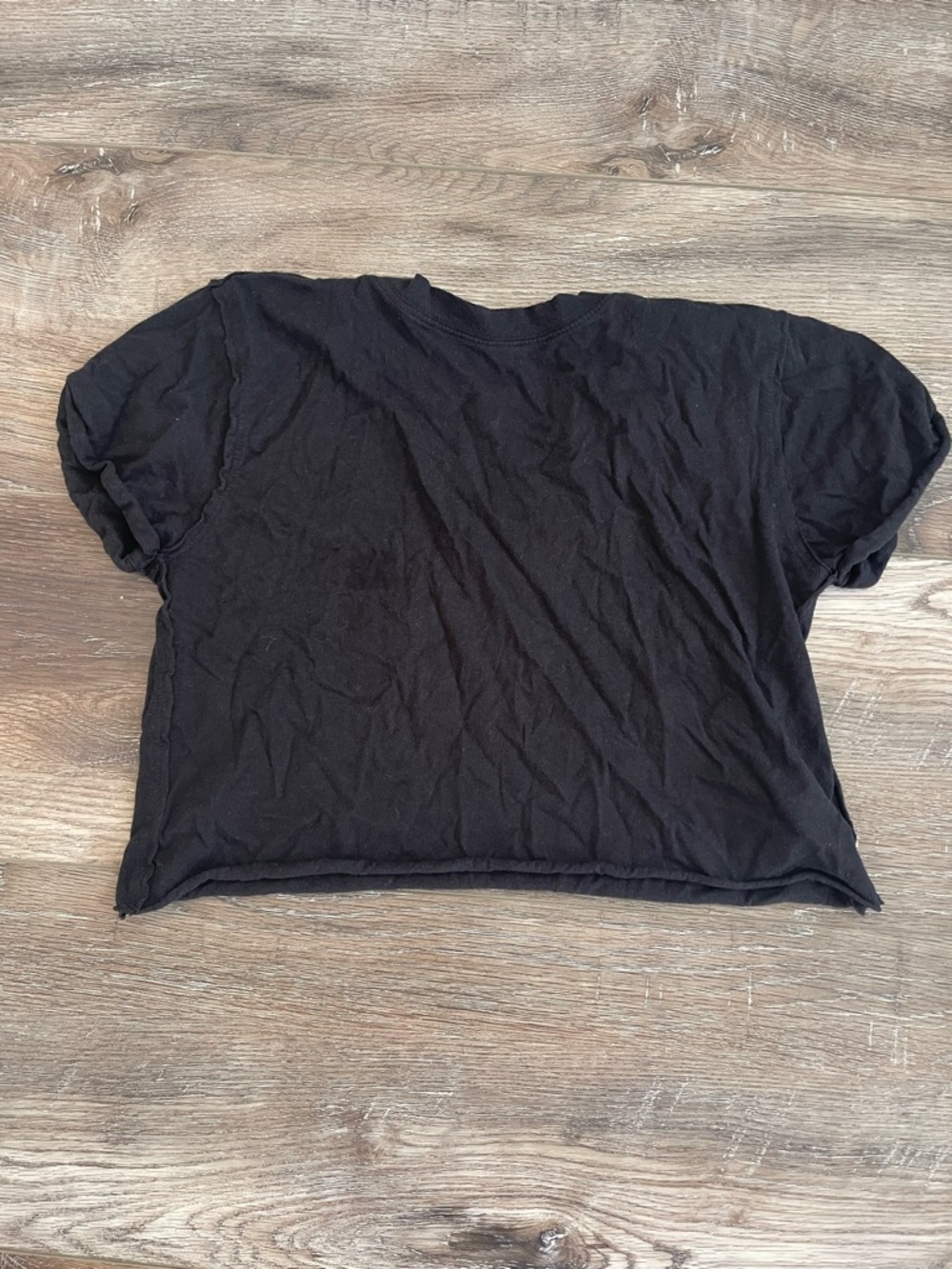 We The Free Black Cropped Tee EUC size XS